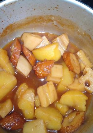 ジャガイモと蓮根のさっぱりハチミツ煮-レシピのメイン写真