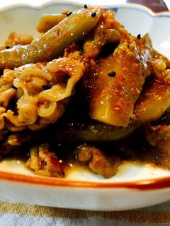 豚こま茄子のピリ辛甘味噌炒め-レシピのメイン写真