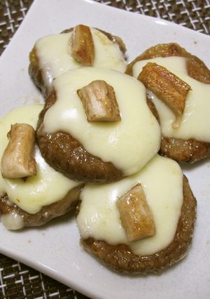 じゃがこぶおろしのチーズがけ椎茸-レシピのメイン写真