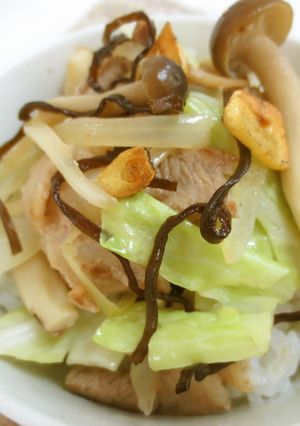 豚肉と塩ふき昆布のスタミナ丼-レシピのメイン写真