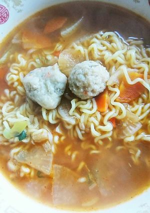 鶏ごぼうの辛ラーメン-レシピのメイン写真