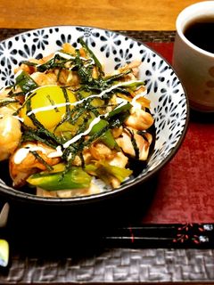 あっという間!ネギと鶏もも肉の照り焼き丼-レシピのメイン写真