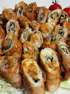 豚肉のしそチーズ巻き♡醤油麹タレ-レシピのメイン写真