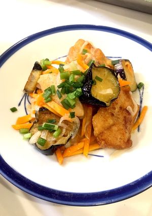 鶏胸肉と野菜の甘酢あえ-レシピのメイン写真