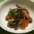 舞茸と人参のにんにく塩炒め