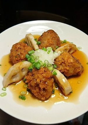 サクッ&モチッ！！蓮根の揚げだし♪-レシピのメイン写真