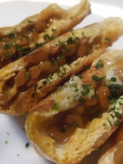 油揚げの納豆詰め-レシピのメイン写真