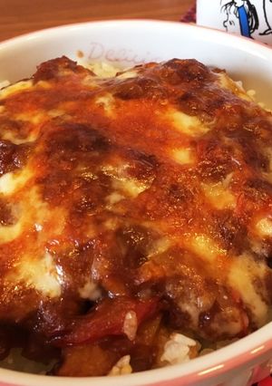 パプリカとチキンの時短チーズ焼カレー-レシピのメイン写真