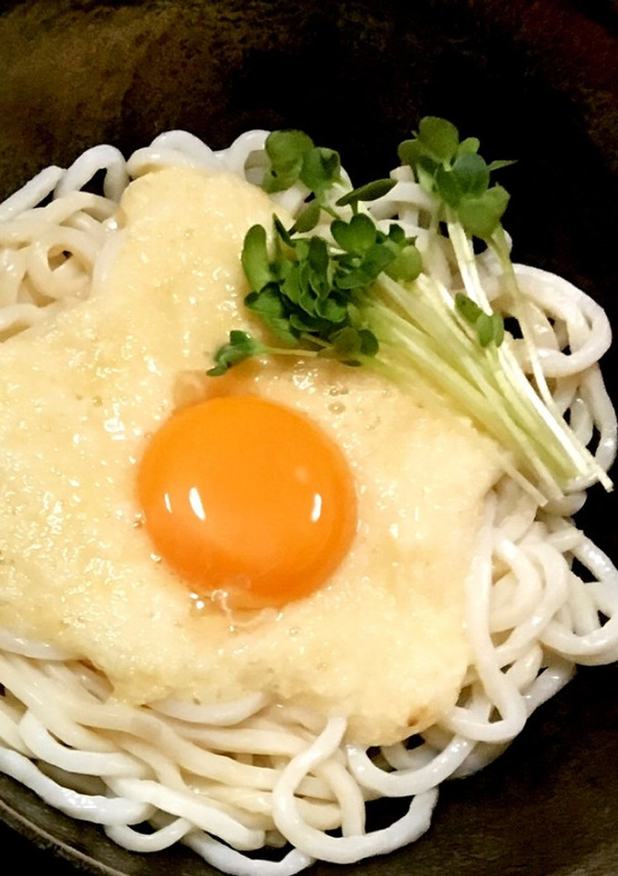 こんにゃく麺☆釜揚げ月見とろろ-レシピのメイン写真