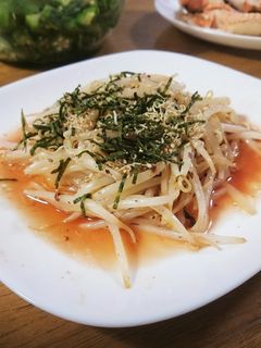 超簡単☆もやし炒めの梅じゃこ和え-レシピのメイン写真