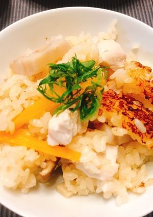 僕の鶏肉とレンコンの炊き込みご飯-レシピのメイン写真