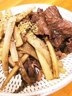 牛肉とゴボウの甘辛煮-レシピのメイン写真