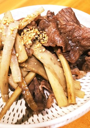 牛肉とゴボウの甘辛煮-レシピのメイン写真