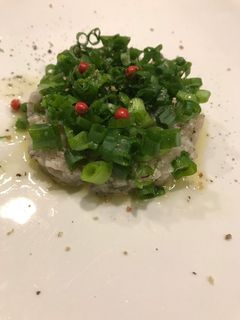鯵のたたき 洋風な感じで-レシピのメイン写真