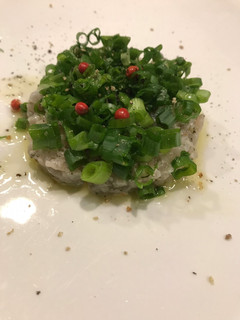 鯵のたたき 洋風な感じで-レシピのメイン写真