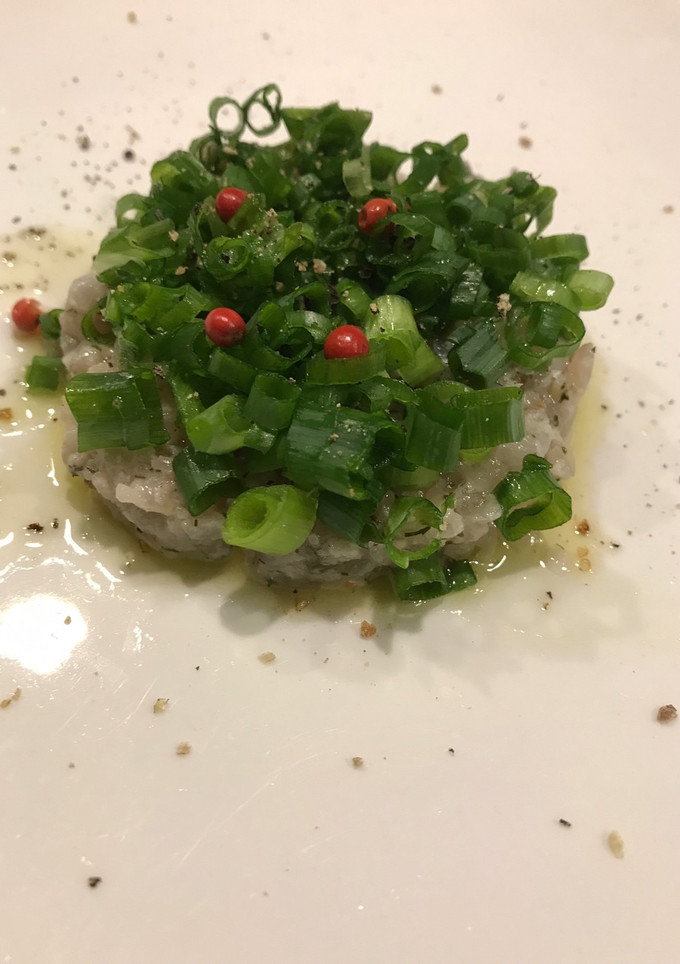 鯵のたたき 洋風な感じで-レシピのメイン写真