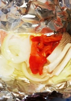 簡単！ズボラでも出来る！鮭のホイル蒸し-レシピのメイン写真