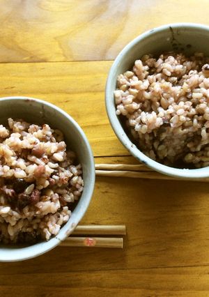 玄米雑穀ごはんの配合と炊き方-レシピのメイン写真