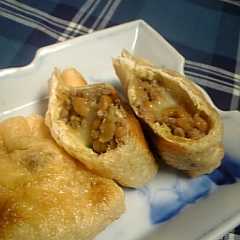 รูปของ ☆納豆そぼろ＆チーズｉｎ巾着☆