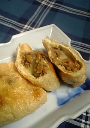 ☆納豆そぼろ&チーズin巾着☆-レシピのメイン写真