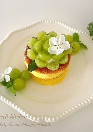 100均型deふわふわスフレパンケーキ♡-レシピのメイン写真