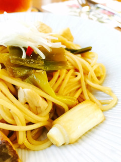おうちで簡単☆白ネギとブリの和風パスタ-レシピのメイン写真