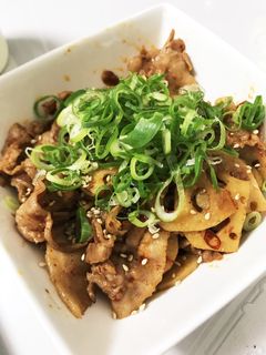 豚肉とレンコンの旨辛炒め-レシピのメイン写真