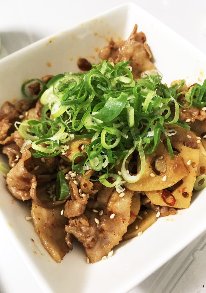 豚肉とレンコンの旨辛炒め-レシピのメイン写真