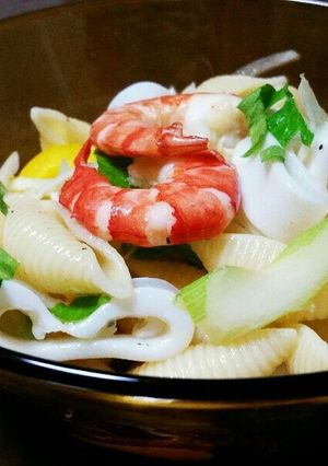 魚介とセロリのパスタサラダ-レシピのメイン写真