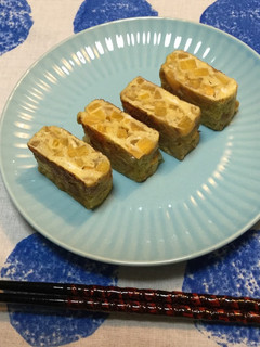 甘い柿がたっぷり*秋の卵焼き-レシピのメイン写真