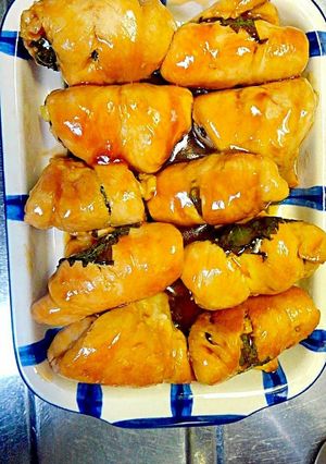 簡単甘酢鶏ささみ大葉チーズ巻き-レシピのメイン写真