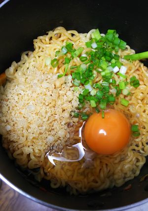 釜玉辛ラーメン-レシピのメイン写真