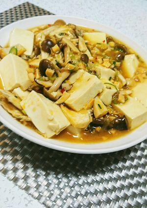 キノコの麻婆豆腐 ひき肉無しで-レシピのメイン写真