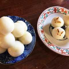 รูปของ 白玉粉で♪お月見だんご