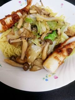 オイスター野菜炒め塩焼きラーメン-レシピのメイン写真