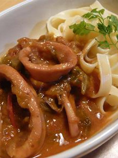 イカとキャベツのトマト煮♪-レシピのメイン写真