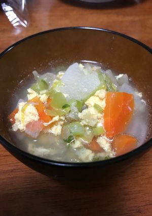 野菜たっぷりたまごスープ-レシピのメイン写真
