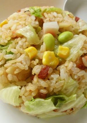 大き目カットのレタスチャーハン！-レシピのメイン写真