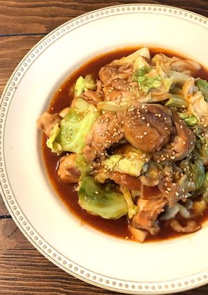 もりもりキャベツ♡スタミナチキンチャップ-レシピのメイン写真