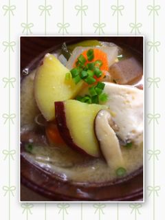 秋のほっこり具沢山けんちん汁-レシピのメイン写真
