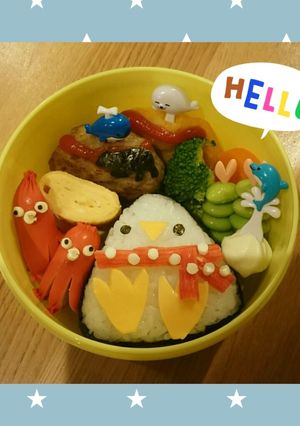 冬☆ペンギンさんのキャラ弁❤-レシピのメイン写真