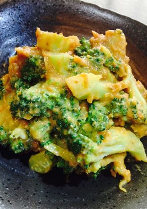 コクうま☆青菜のピーナッツバター和え-レシピのメイン写真