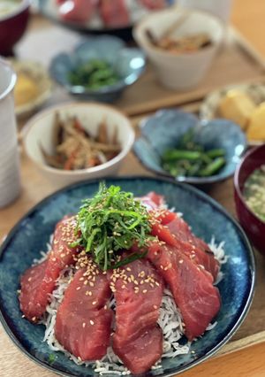 簡単♪マグロの漬け丼-レシピのメイン写真