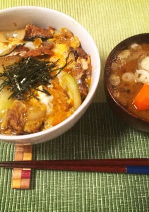 【発毛レシピ】サバ缶で親子丼-レシピのメイン写真