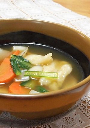 もち麦ですいとん汁-レシピのメイン写真