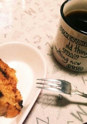 炊飯器で!!混ぜるだけ柿とチョコのケーキ-レシピのメイン写真