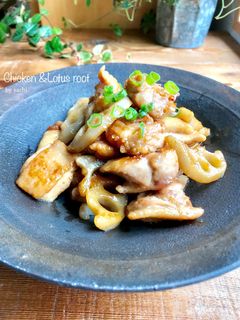 鶏肉とれんこんの甘辛炒め-レシピのメイン写真