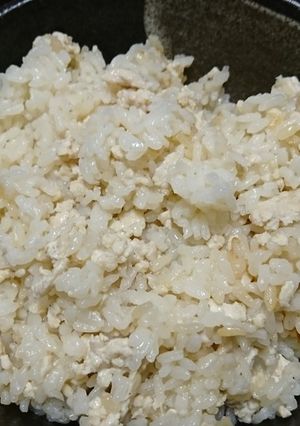 鶏ミンチの炊き込みご飯-レシピのメイン写真