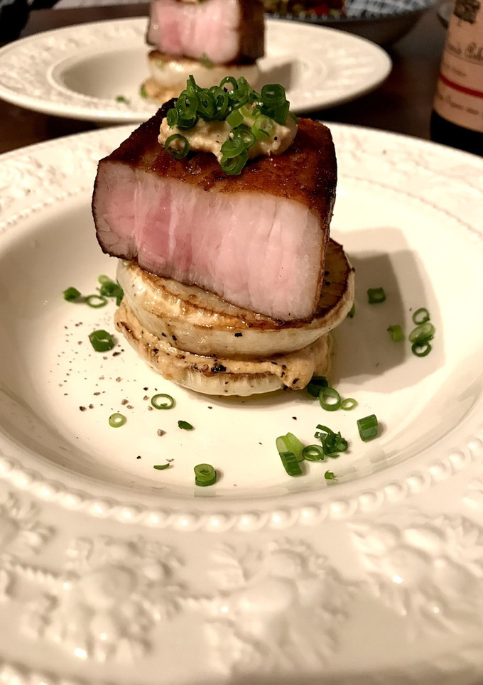 燻した豚バラと蕪のグリエ-レシピのメイン写真