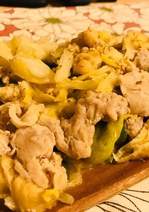 冷めても美味しい簡単豚キャベツの味噌炒め-レシピのメイン写真